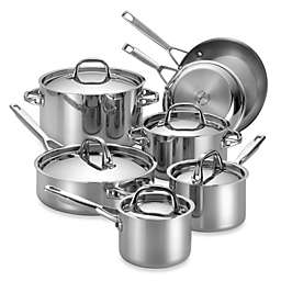 Anolon® Tri-Ply Clad Stainless Steel 12-Piece Cookware Set