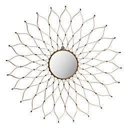 Safavieh Onile 41-Inch Round Mirror in Gold