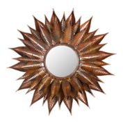 Safavieh Sunflower 26.5-Inch Round Mirror in Copper