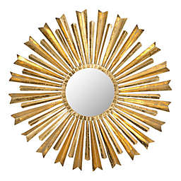 Safavieh Golden Arrows 33-Inch Sunburst Wall Mirror in Gold