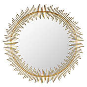 Safavieh Sunray 31-Inch Round Mirror in Gold