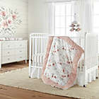 Alternate image 1 for Levtex Baby&reg; Adeline Leaf Fitted Crib Sheet in Blush