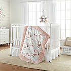 Alternate image 2 for Levtex Baby&reg; Adeline Leaf Fitted Crib Sheet in Blush