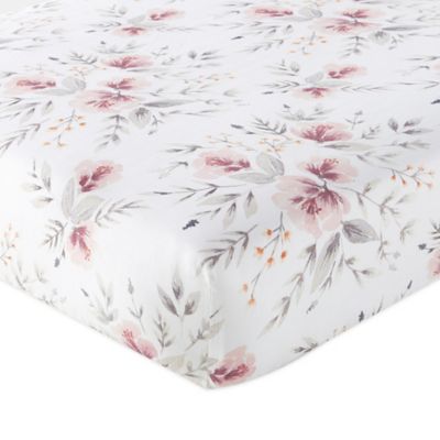 target floral crib sheet