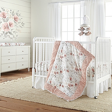 Levtex Baby&reg; Adeline 2-Piece Fitted Crib Sheets Set in Blush. View a larger version of this product image.