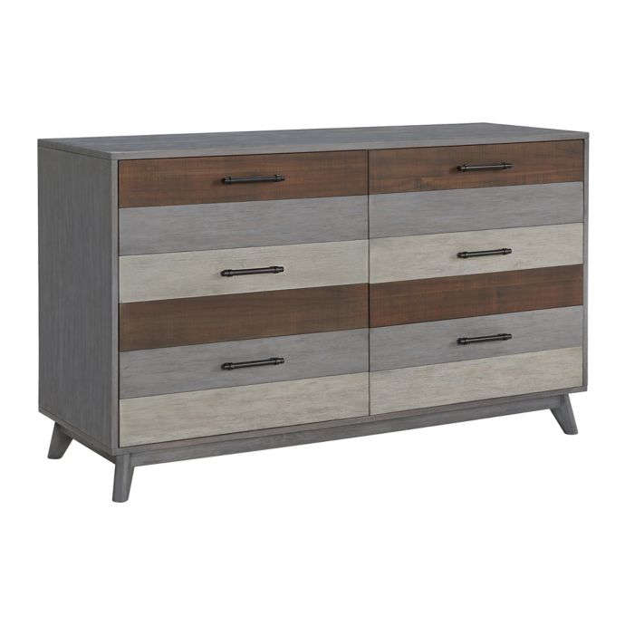 Soho Baby Cascade 6 Drawer Dresser In Grey Bed Bath Beyond