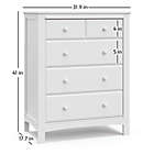 Alternate image 5 for Graco&reg; Benton 4-Drawer Dresser in White