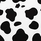 Alternate image 1 for Trend Lab&reg; Flannel Cow Fitted Crib Sheet in Black/White