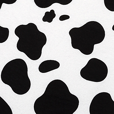 Trend Lab&reg; Flannel Cow Fitted Crib Sheet in Black/White. View a larger version of this product image.