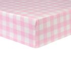 Alternate image 0 for Trend Lab&reg; Buffalo Check Fitted Flannel Crib Sheet in Pink/White
