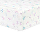 Alternate image 0 for Trend Lab&reg; Unicorns and Stars Flannel Fitted Crib Sheet in Purple/Pink