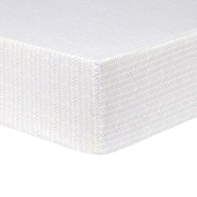 Trend Lab Herringbone Fitted Flannel Crib Sheet Bed Bath Beyond