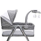Alternate image 5 for Simmons Kids City Sleeper Trendy Bassinet in Grey with Electronic Mobile by Delta Children