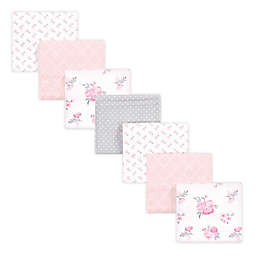 Hudson Baby 7-Pack Flannel Receiving Blankets in Pink