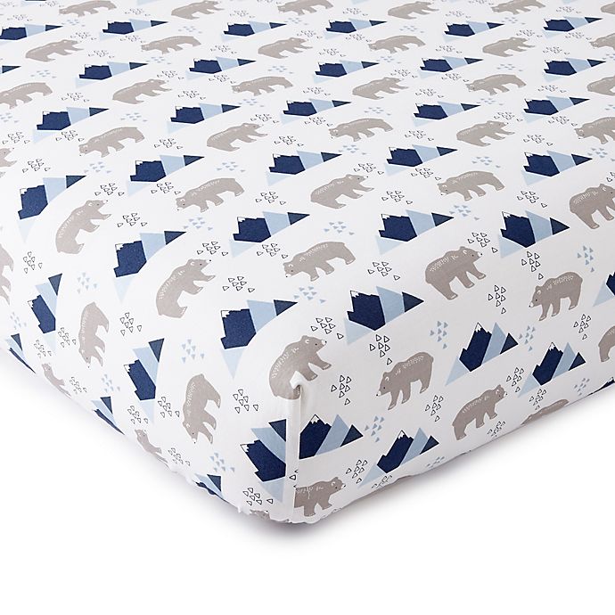 Levtex Baby® Trail Mix Cotton Mini Fitted Crib Sheet in ...