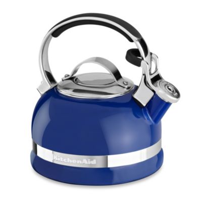 blue tea kettle