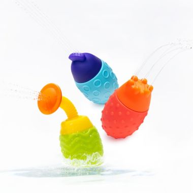 Sassy&reg; 3-Pack Squeezies Bath Toys. View a larger version of this product image.