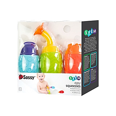 Sassy&reg; 3-Pack Squeezies Bath Toys. View a larger version of this product image.