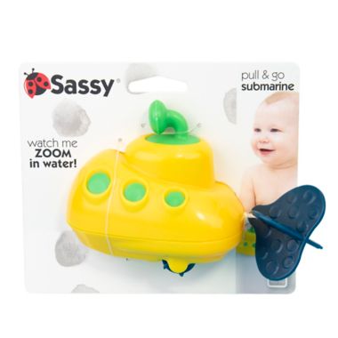Sassy&reg; Pull-and-Go Submarine Plastic Bath Toy. View a larger version of this product image.