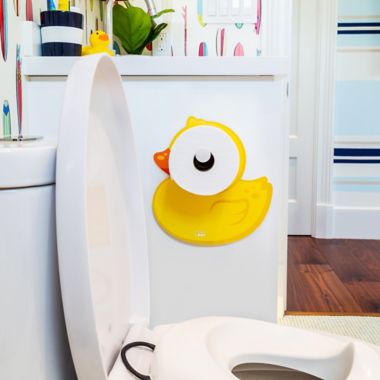 Kookooloos Ducky Potty Paper Holder in Yellow. View a larger version of this product image.