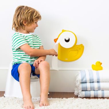 Kookooloos Ducky Potty Paper Holder in Yellow. View a larger version of this product image.