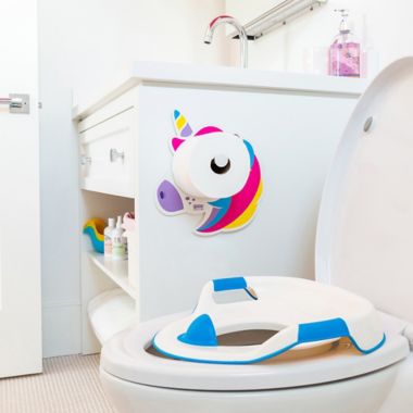 Kookooloos Unicorn Potty Paper Holder in White. View a larger version of this product image.