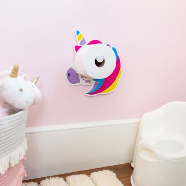 Kookooloos Unicorn Potty Paper Holder in White. View a larger version of this product image.