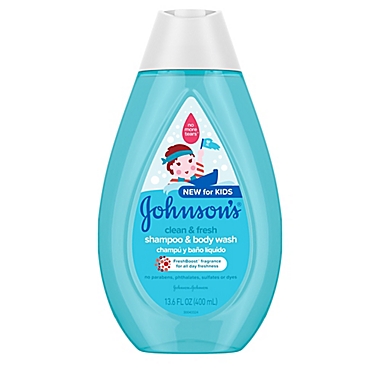 Johnson &amp; Johnson&reg; Kids 13.6 fl. oz. Clean &amp; Fresh Shampoo &amp; Body Wash. View a larger version of this product image.
