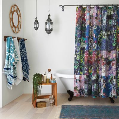 Simply Essential Broken Stripe Shower, Ikat Shower Curtain World Market