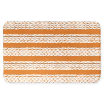 orange bath mat