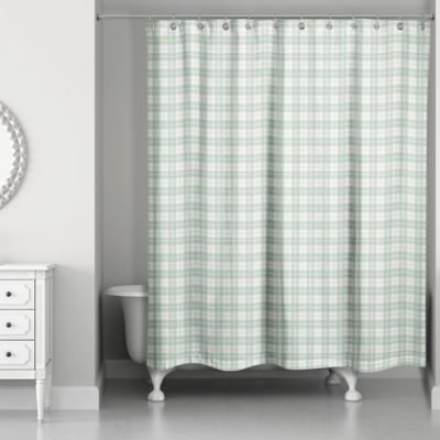 sage shower curtain
