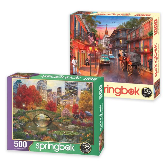 Springbok® U.S. Cities 2-Pack Jigsaw Puzzles | Bed Bath ...