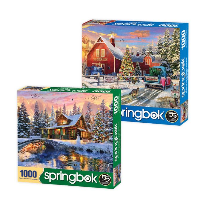 Springbok® Holiday Farms 100Piece 2Pack Jigsaw Puzzles Bed Bath