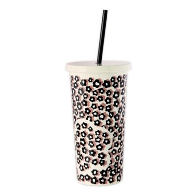 kate spade new york Flair Flora 20 oz. Travel Tumbler in Black