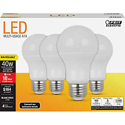 Feit Electric 4-Pack A19 Medium-Base Non-Dimmable LED Bulb