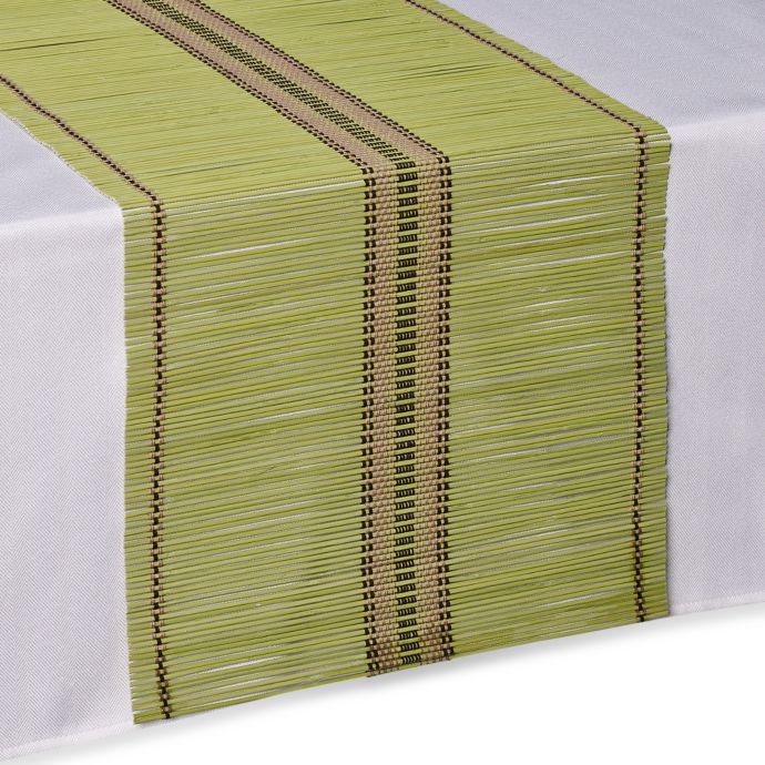 Bamboo Table Runner in Green Bed Bath & Beyond