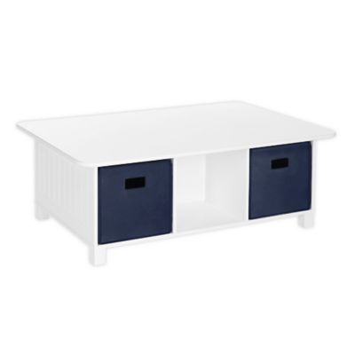 play table with storage bins