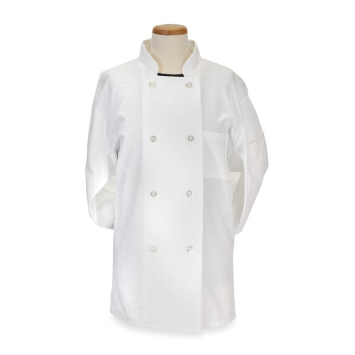 KitchenWears Classic Chef Coat in White Bed Bath & Beyond