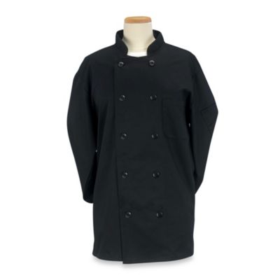 KitchenWears Small Professional Chef Coat in Black