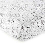 Nest and Nod by Levtex Baby&reg; Nico Woodland Fitted Crib Sheet in Black/White