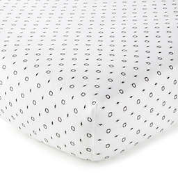 Nest and Nod by Levtex Baby® Nico Medallion Fitted Crib Sheet in Black/White
