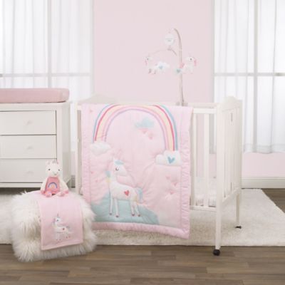 baby unicorn crib set