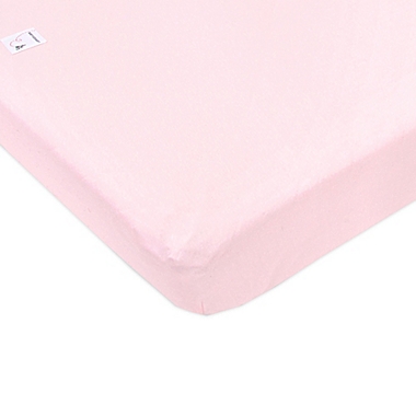 Burt&#39;s Bees Baby&trade; Organic Cotton Mini Fitted Crib Sheet in Blossom. View a larger version of this product image.