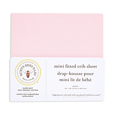 Burt&#39;s Bees Baby&trade; Organic Cotton Mini Fitted Crib Sheet in Blossom. View a larger version of this product image.