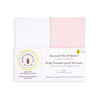 Alternate image 1 for Burt&#39;s Bees Baby&reg; 2-Pack Organic Cotton Bassinet Sheet in Pink &amp; White