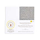 Alternate image 1 for Burt&#39;s Bees Baby&reg; 2-Pack Organic Cotton Bassinet Sheet in Grey &amp; White