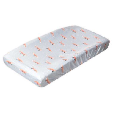 Copper Pearl&trade; Swift Changing Pad Cover in Grey/Orange. View a larger version of this product image.