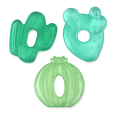 Itzy Ritzy&reg; 3-Piece Cactus Water Teethers in Green. View a larger version of this product image.