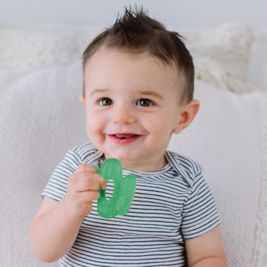 Itzy Ritzy&reg; 3-Piece Cactus Water Teethers in Green. View a larger version of this product image.