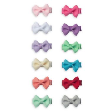 So' Dorable 12-Piece Grosgrain Mini Bow Hair Clips. View a larger version of this product image.